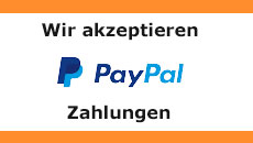 Bezahlen können Sie mit PayPal